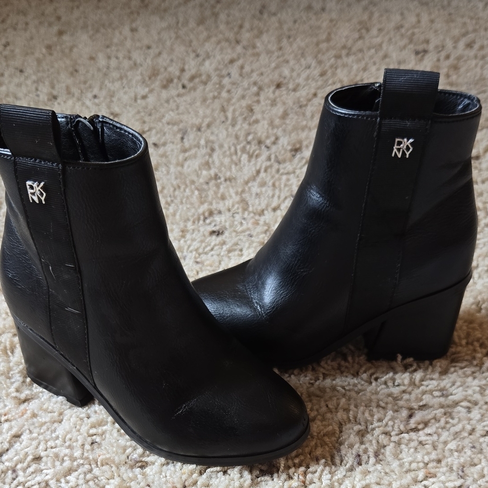 DKNY Black Ankle Booties Sleek and Stylish